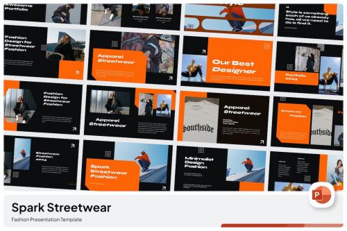 Spark Streetwear Fashion PowerPoint Template