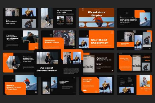 Spark Streetwear Fashion PowerPoint Template