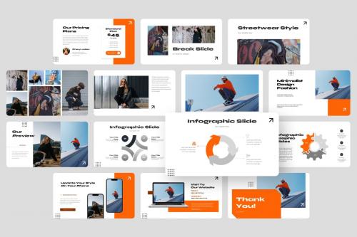 Spark Streetwear Fashion PowerPoint Template