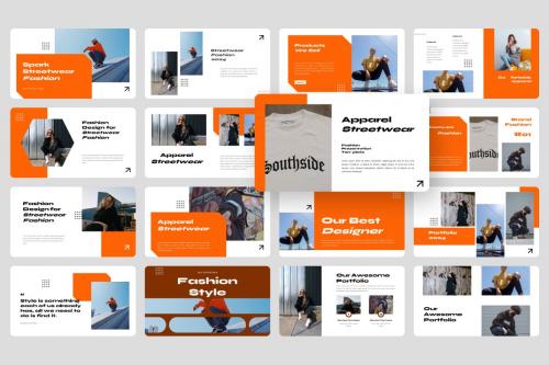 Spark Streetwear Fashion PowerPoint Template