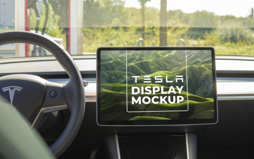 Tesla Screen Mockup