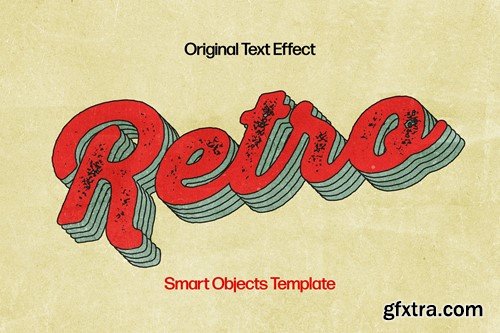 Retro Text Effect TDBNG3B