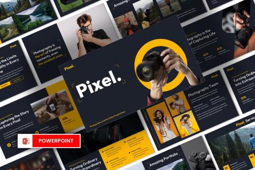 Pixel - Photo Album & Camera Powerpoint Template