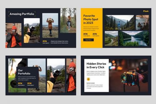 Pixel - Photo Album & Camera Powerpoint Template