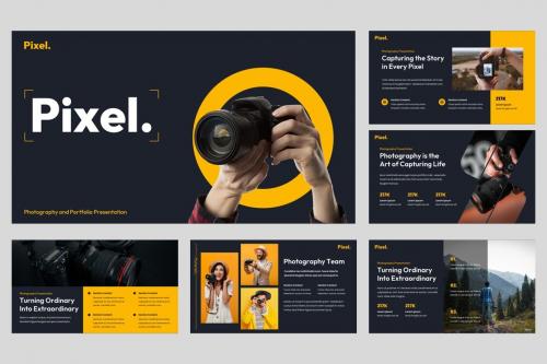 Pixel - Photo Album & Camera Powerpoint Template