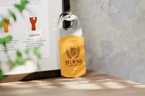 Keychain Bottle Opener Mockup