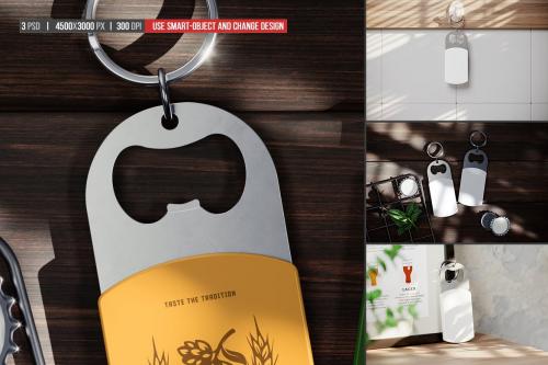 Keychain Bottle Opener Mockup