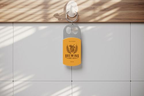 Keychain Bottle Opener Mockup