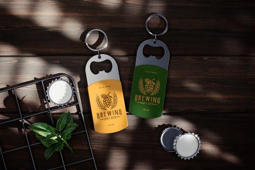 Keychain Bottle Opener Mockup