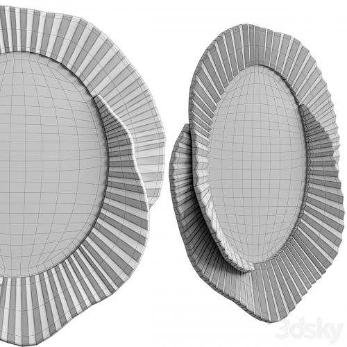 Issey mirror with 3 materials