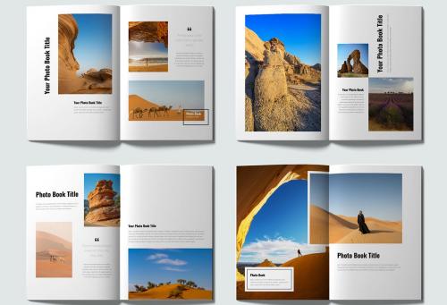 Photobook Magazine Template Layout