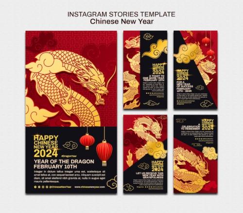 Chinese New Year Celebration Instagram Stories