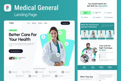 Medical General Landing Page Figma