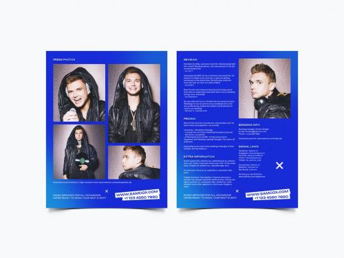 DJ Press Kit and Resume Template