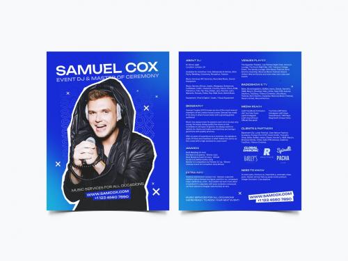 DJ Press Kit and Resume Template