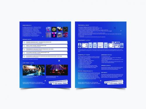 DJ Press Kit and Resume Template