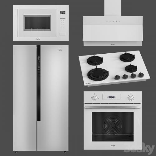 Haier kitchen set white