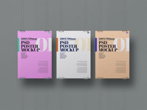 3 Posters Mockup - 347947123