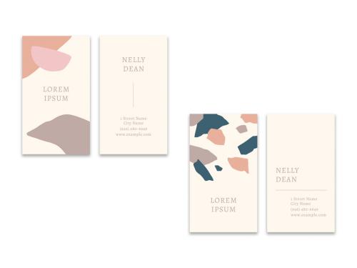  Neutral Business Card Layout - 348321773