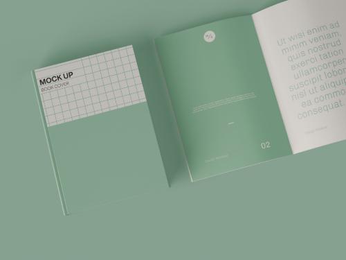 Top View of Two Books Mockup - 348329662