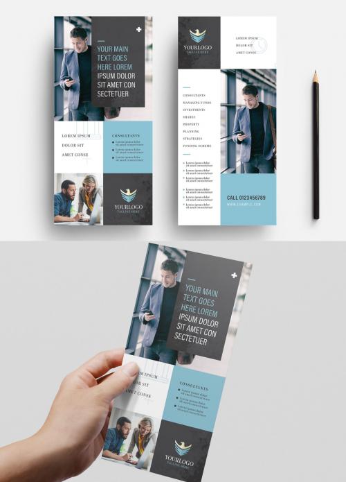 Simple Modern Rack Card Layout - 348332566