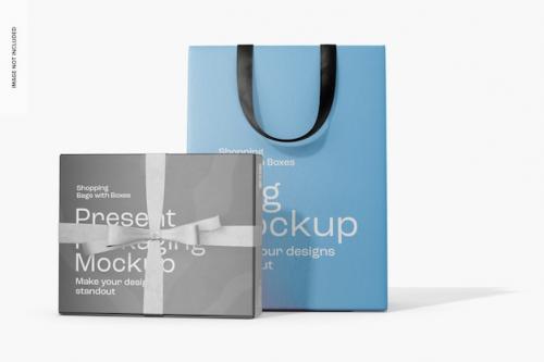Present Packaging Mockup Front View