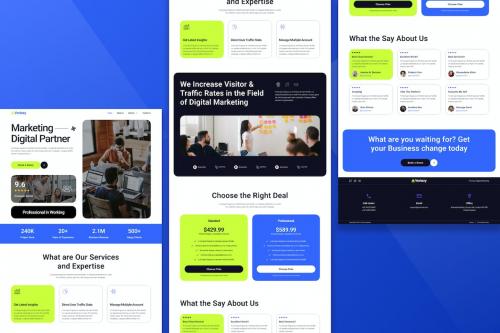 Digital Marketing Landing Page Figma