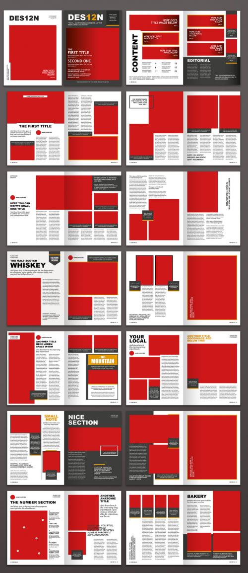 Magazine Multipurpose Design Layout - 348615551