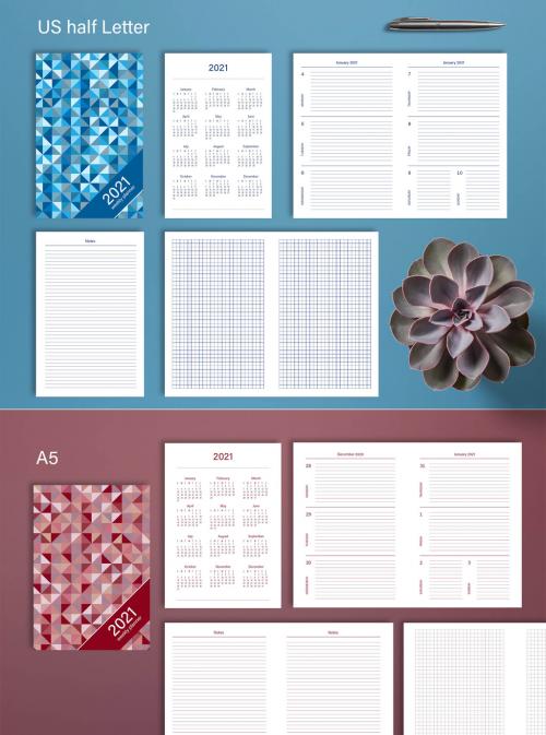 2021 Weekly Annual Planner Layout	 - 348617071