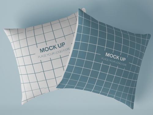 Two Square Pillow Mockup
 - 348980913