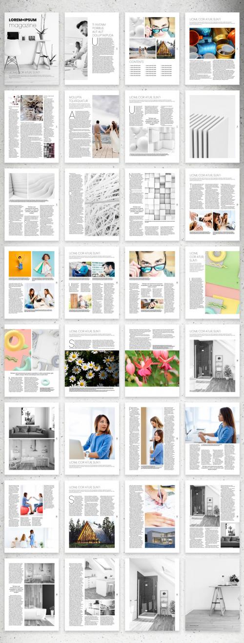 Cool and Creative Digital Magazine Layout - 350266673