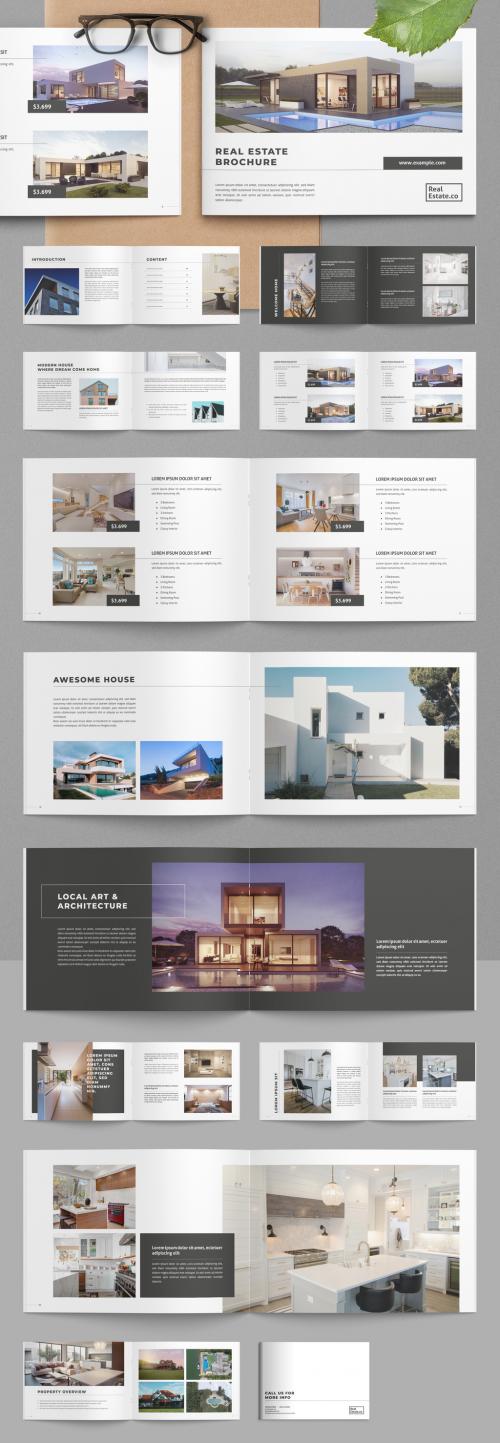 Landscape Real Estate Brochure Layout - 350352118