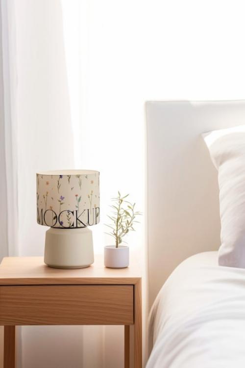 Bedroom Lamp Design Mockup