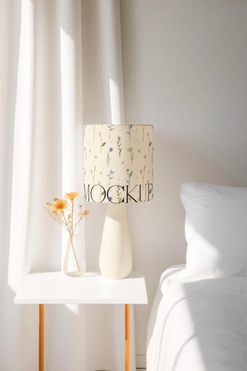 Bedroom Lamp Design Mockup