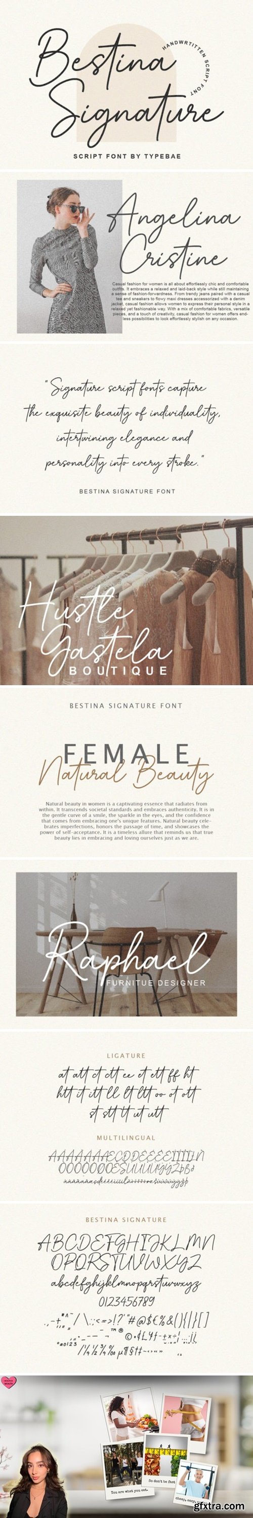 Bestina Signature Font