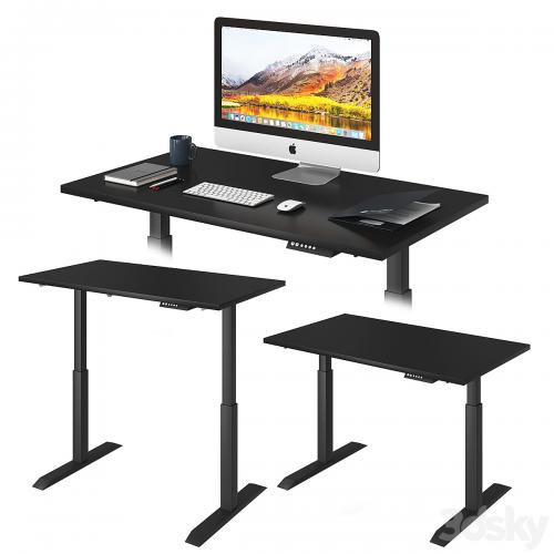 Black lift desk