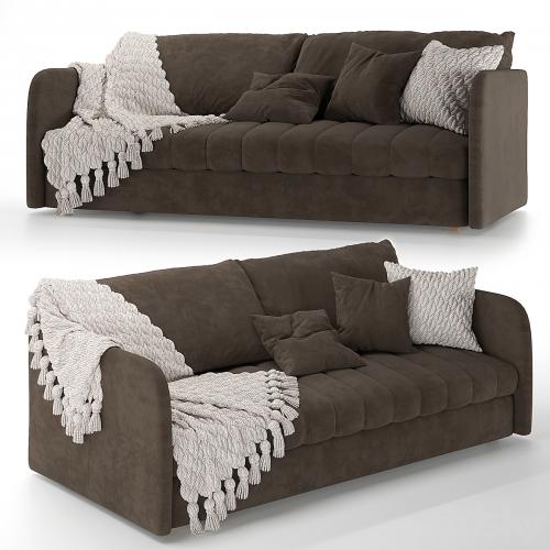 STITCH SOFA Kara Mann knitted plaid