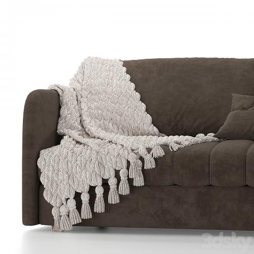 STITCH SOFA Kara Mann knitted plaid