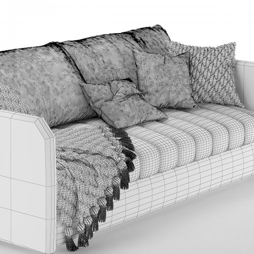 STITCH SOFA Kara Mann knitted plaid