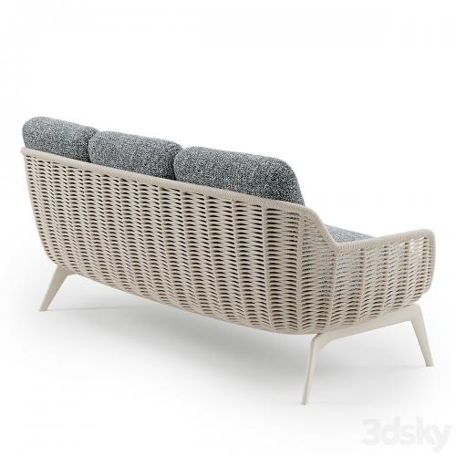 Outdoor Garden Woven Lounge Sofa Belt Cord