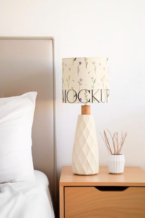 Bedroom Lamp Design Mockup