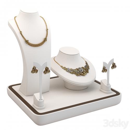 Jewelry showcase for a store 2. Jewelry stand. Display