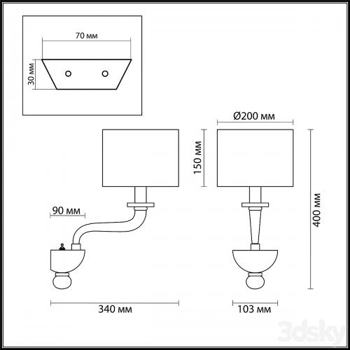 Sconce ODEON LIGHT 4727 / 1W VOSTA