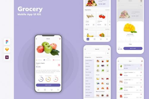 Grocery Mobile App UI Kit