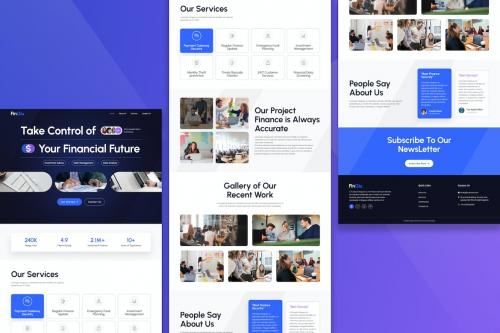 Finance Landing Page Figma