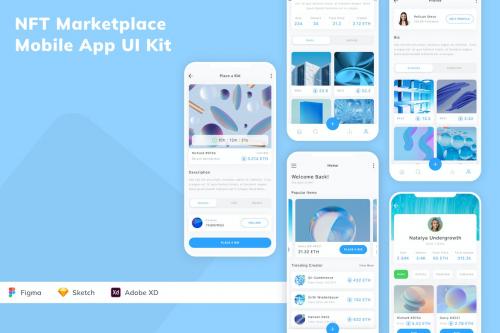 NFT Marketplace Mobile App UI Kit