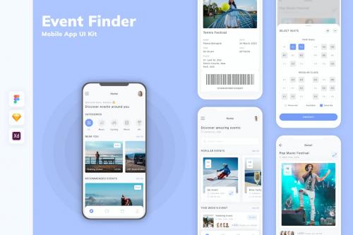 Event Finder Mobile App UI Kit