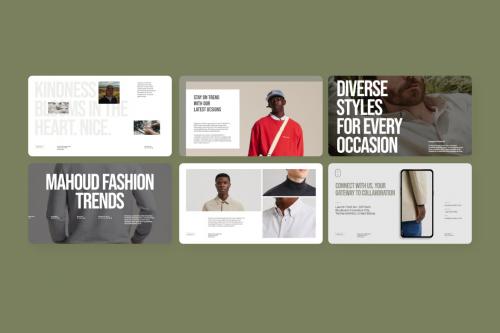 Mahoud Aesthetic Fashion Catalogue Powerpoint