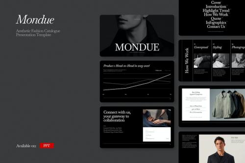 Mondue Aesthetic Fashion Catalogue Powerpoint