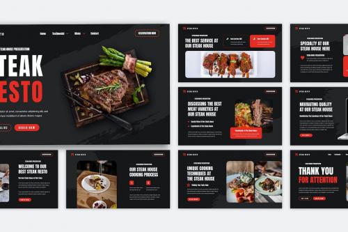 Steak House Powerpoint Template